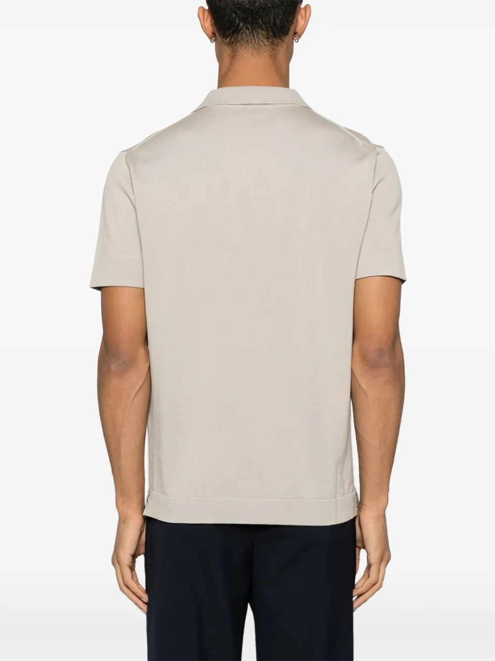 Brioni Fijngebreid T-shirt Beige