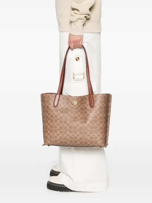 Coach Willow Tote Bag | Brown | FARFETCH