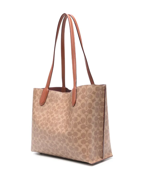Coach Willow Tote Bag Brown FARFETCH IN