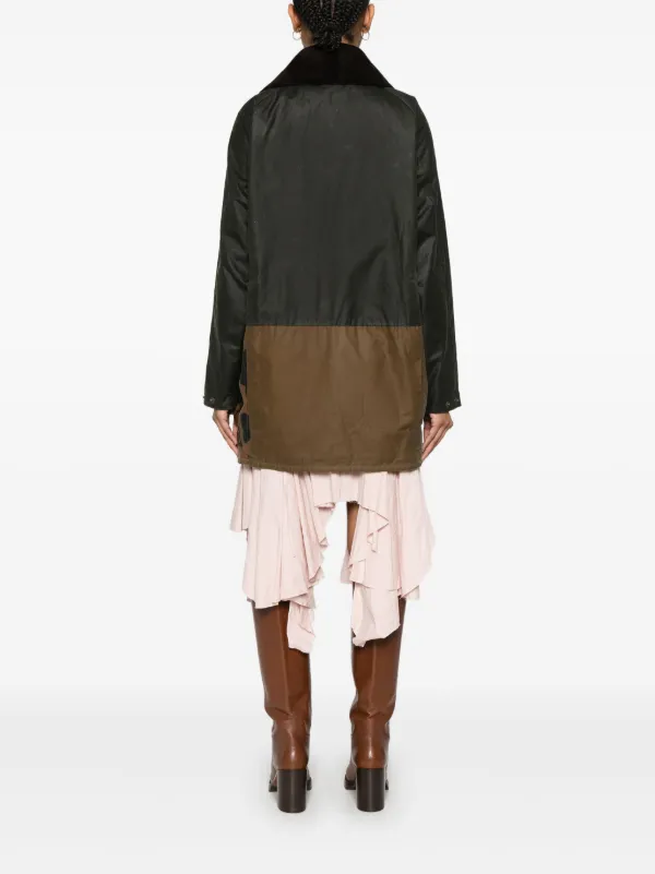 ジャケット Barbour SS25 BARBOUR X ERDEM JACKET (LWX1477 LWXOL99) Barbour x ERDEM Dhalia Waxed Jacket Arch. olv ancient bl by