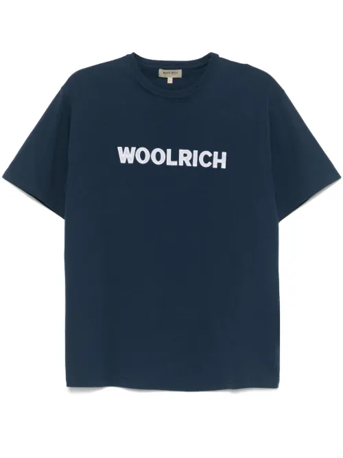 T-shirt en coton à logo brodé - Woolrich - Modalova