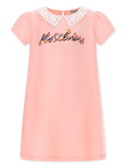 Moschino Kids logo-print dress