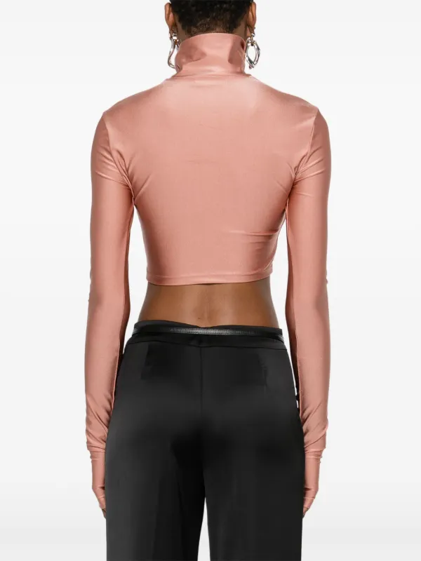 THE ANDAMANE Top Crop Orchid | Rosa | FARFETCH IT