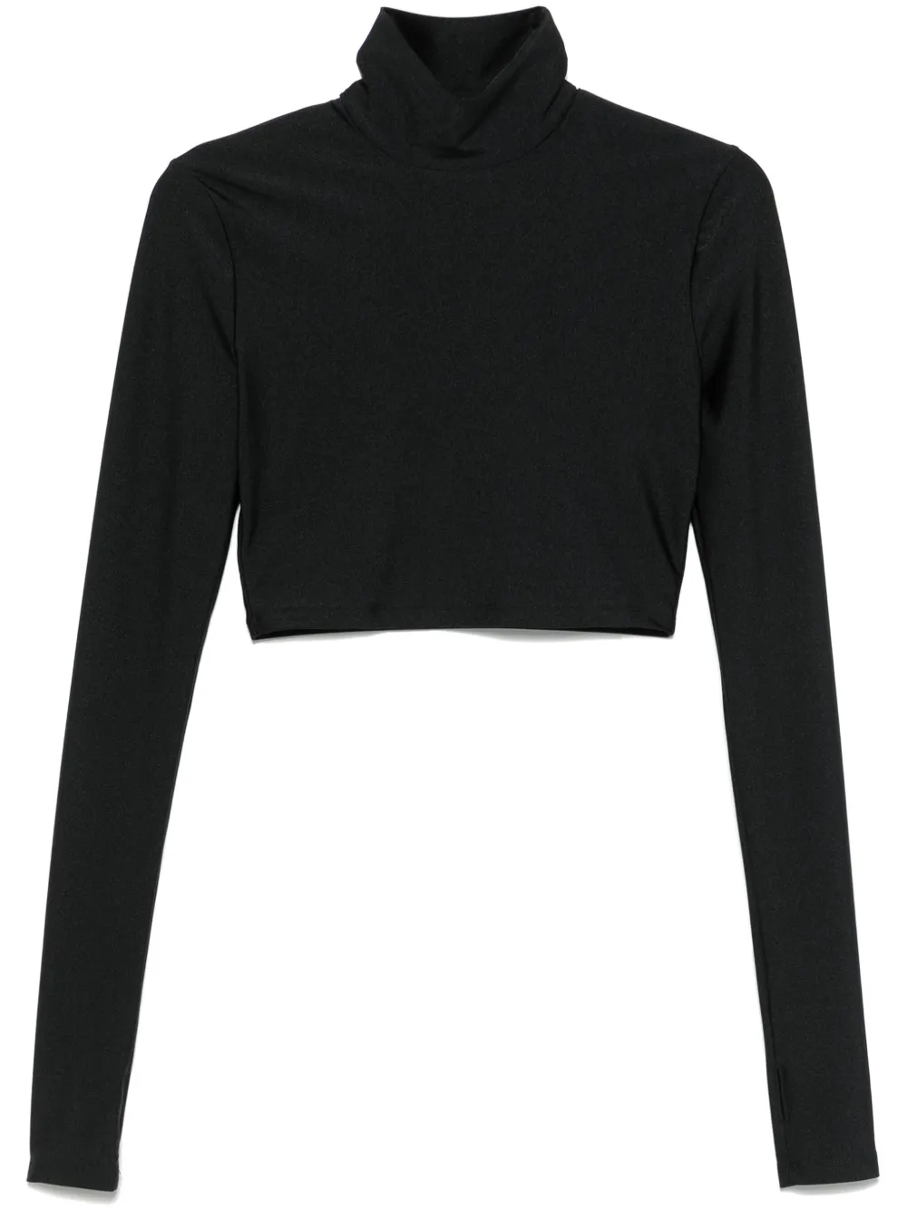 THE ANDAMANE Orchid crop top | Black | Image 1