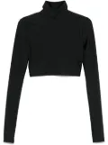 THE ANDAMANE Orchid crop top - Black