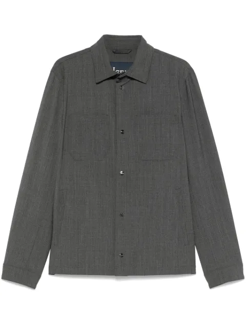 Herno interlock-weave shirt jacket