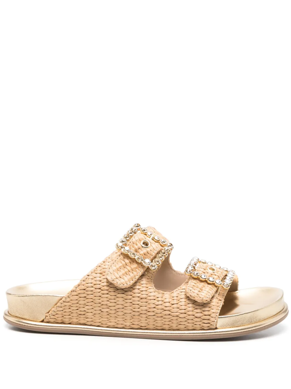 Le Silla raffia sandals Neutrals