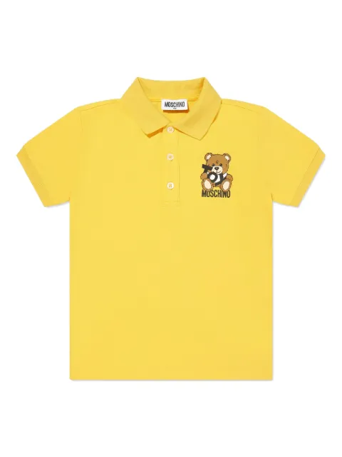 Moschino Kids Camisa polo com estampa Teddy Bear