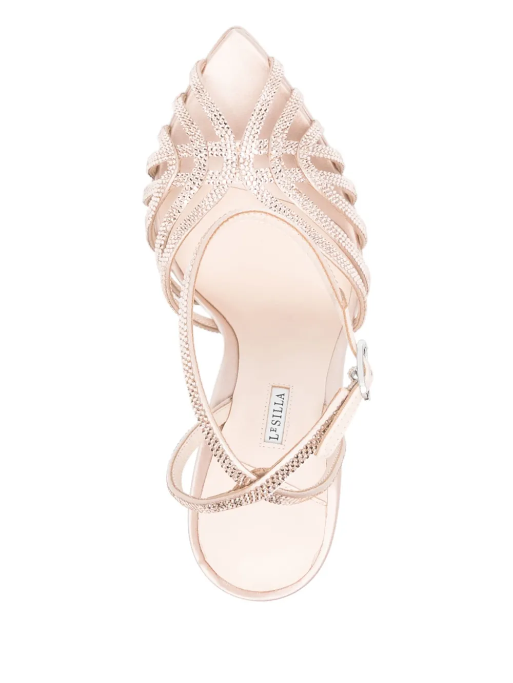 Le Silla 140m crystal-embellished sandals Pink