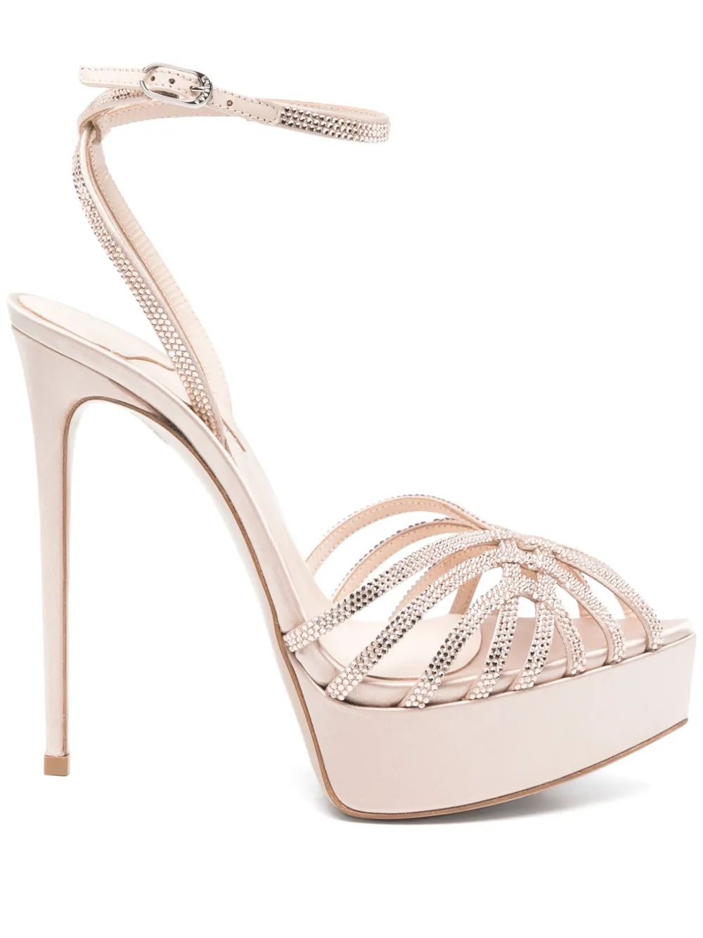 Le Silla 140m crystal-embellished sandals Pink