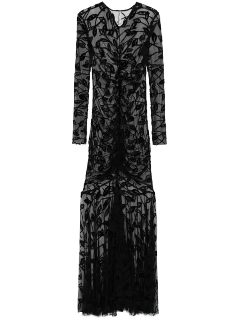 Norma Kamali semi-sheer maxi dress