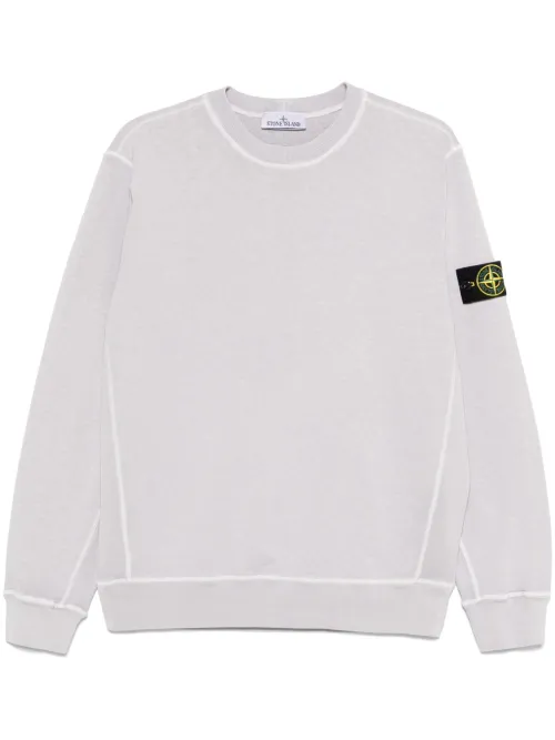 Sweat en polaire à effet usé - Stone Island - Modalova