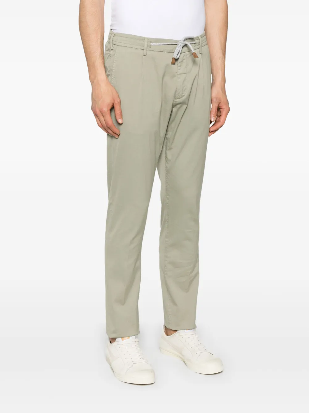 Eleventy Broek met trekkoord Groen