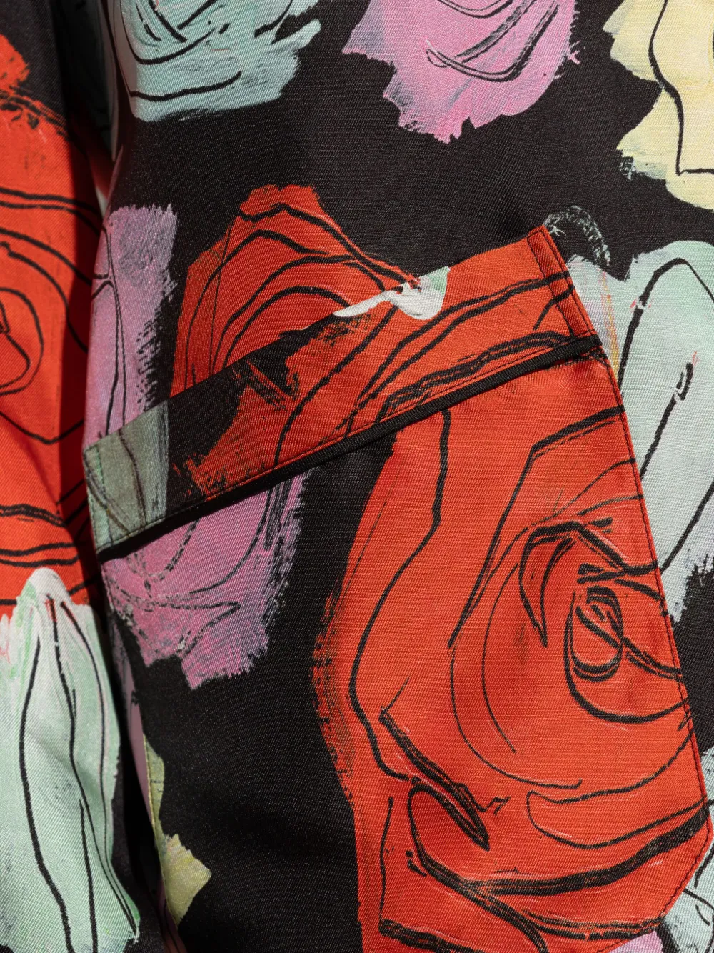 Marni Blouse met bloemenprint Zwart