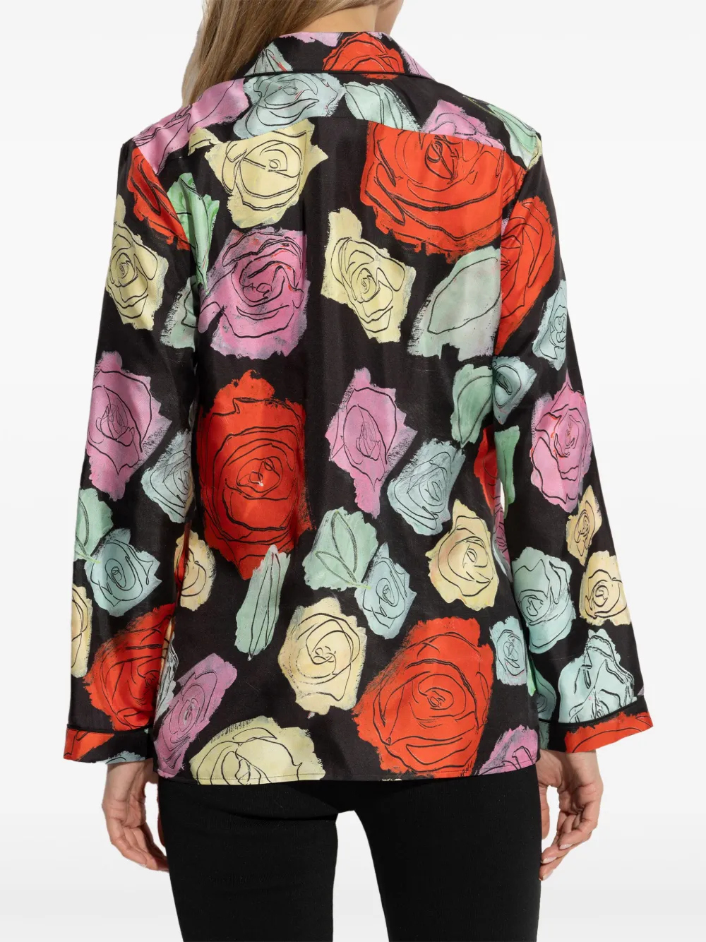 Marni Blouse met bloemenprint Zwart