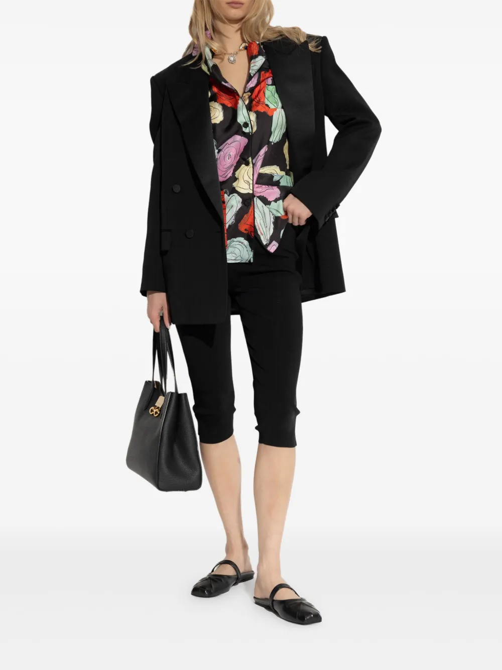 Marni floral-motif shirt - Zwart