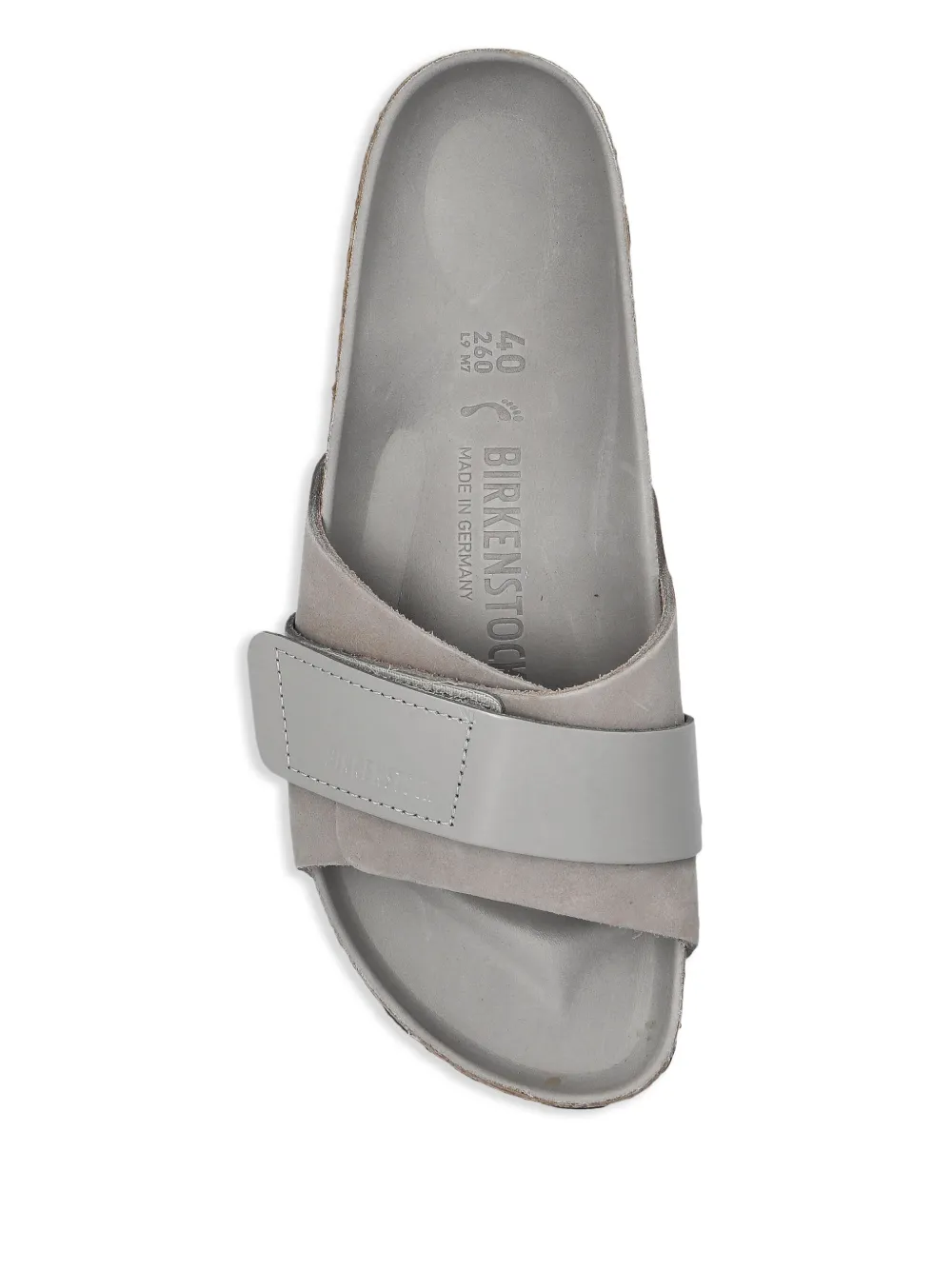 Birkenstock leather slides Grey