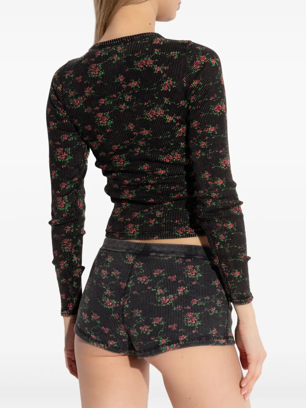Shop Alexander Wang Floral-print Camisole In Black