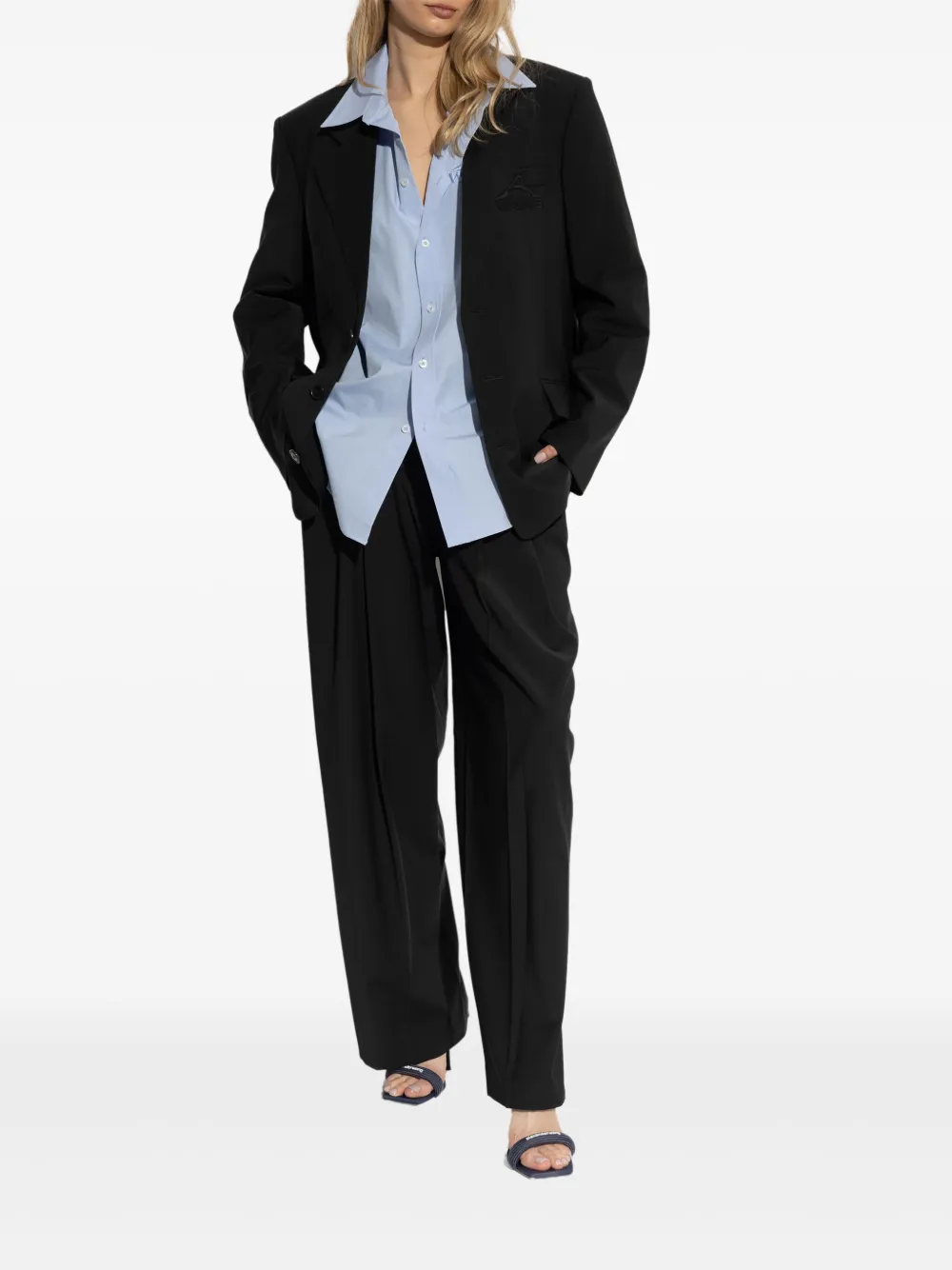 Alexander Wang logo blazer - Zwart