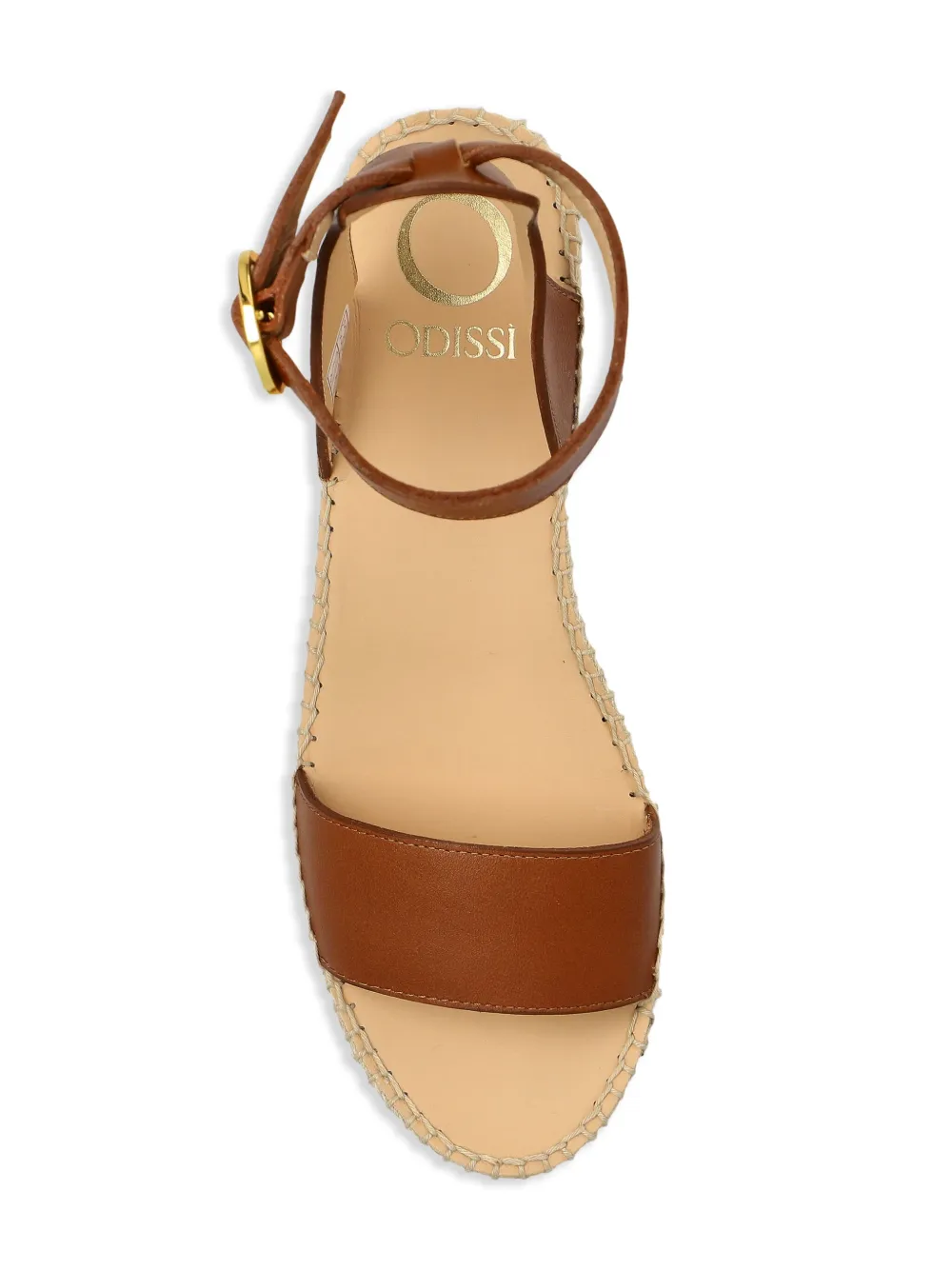 Odissì leather sandals Brown