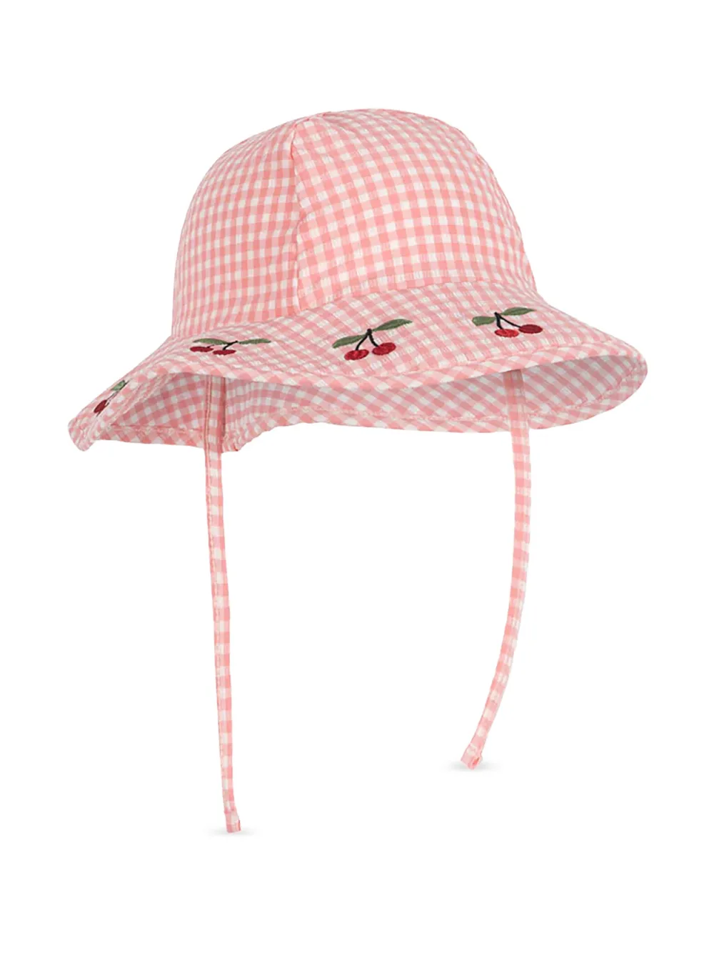 Konges Sløjd check-print sun hat - Roze