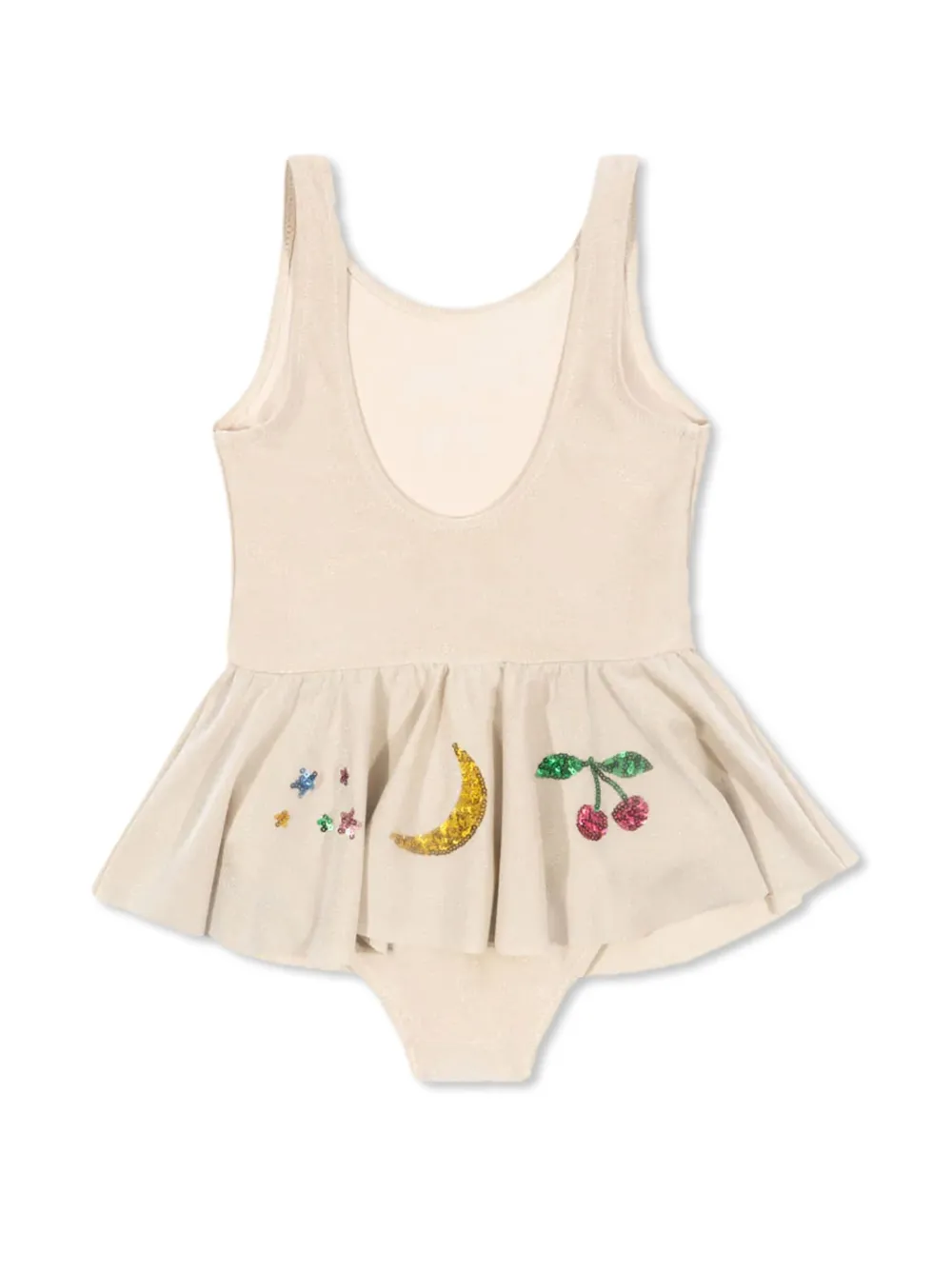 Konges Sløjd sequin-embellished swimsuit - Beige