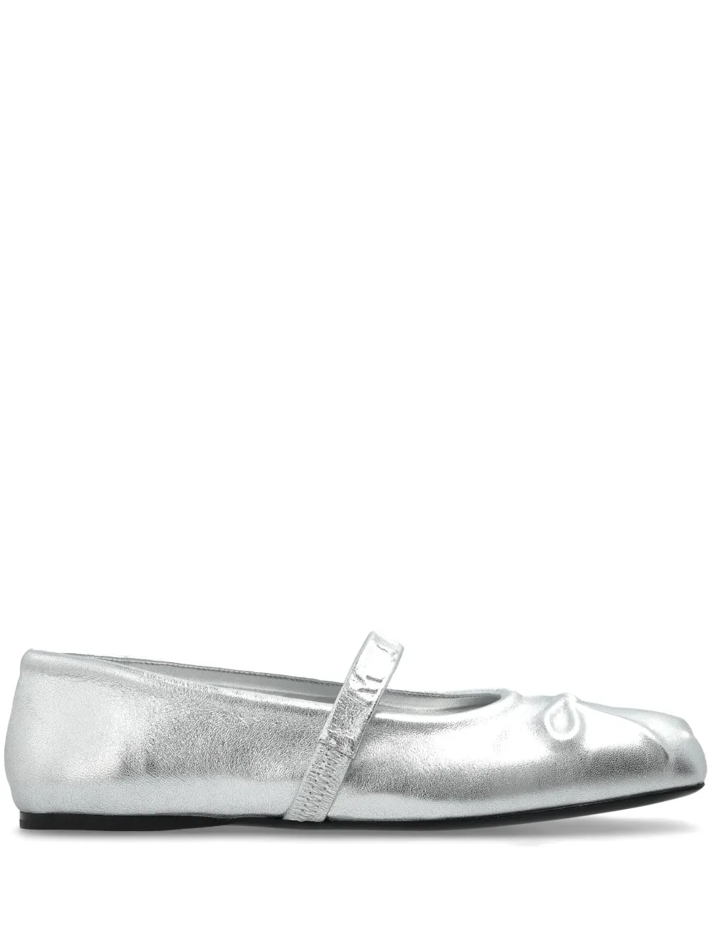 Marni metallic ballerina shoes Silver