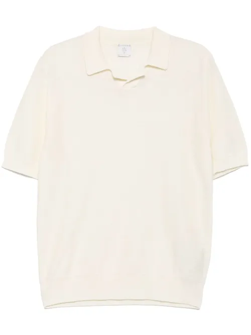 Eleventy polo à col v - Blanc - Eleventy - Modalova