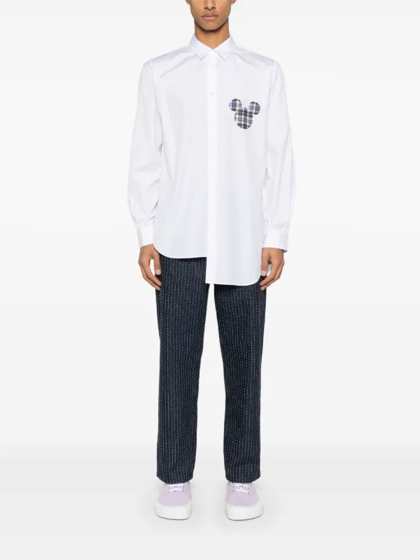 Comme Des Garçons Shirt x Disney Mickey-print Shirt | White