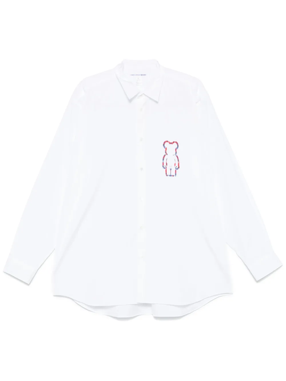 Comme Des Garçons Shirt x Medicom Toy overhemd met logoprint Wit