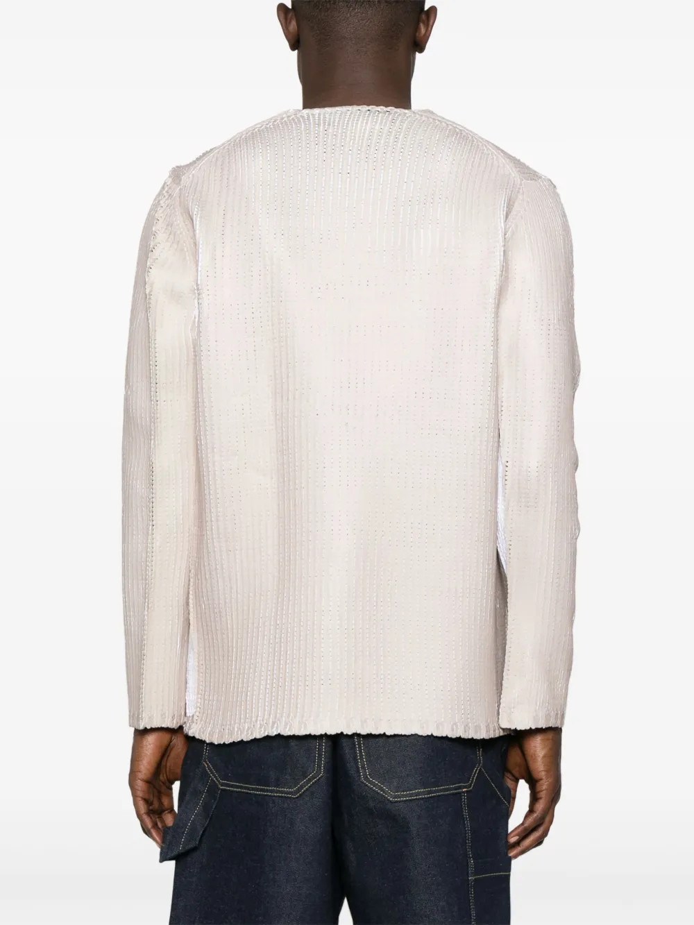 Comme Des Garçons Shirt Grofgebreide trui Beige