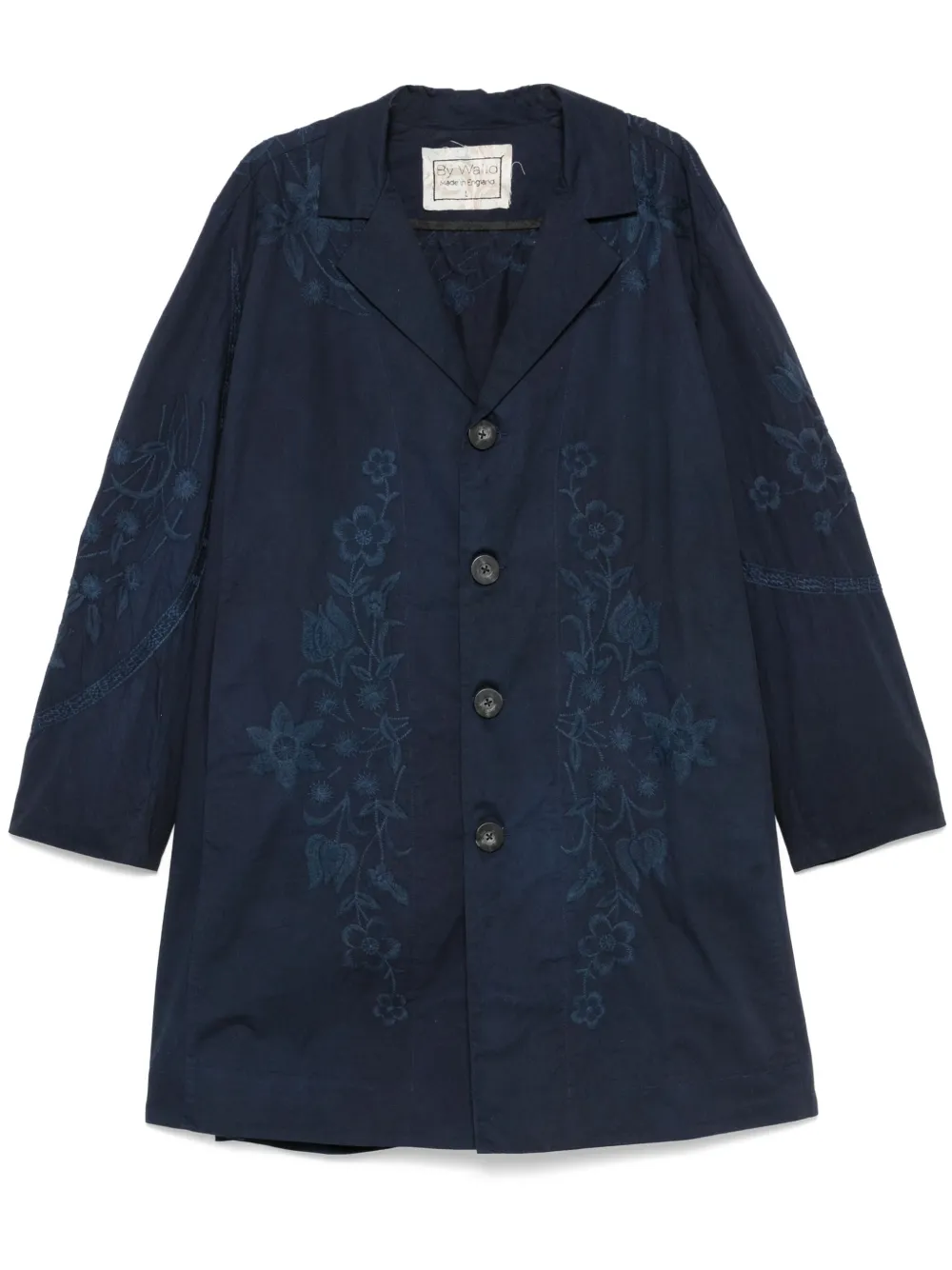 embroidered cotton coat