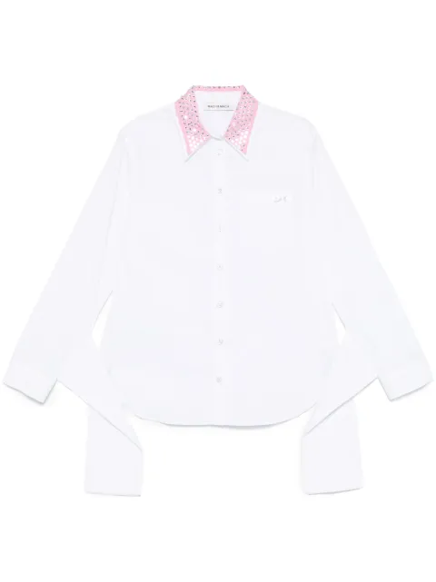 MACH & MACH camisa con detalle de nudo