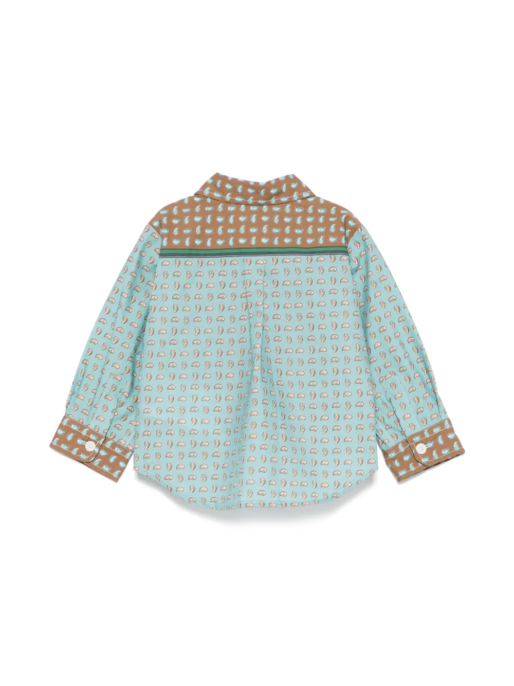 ETRO KIDS Shirt met paisley-print - Blauw