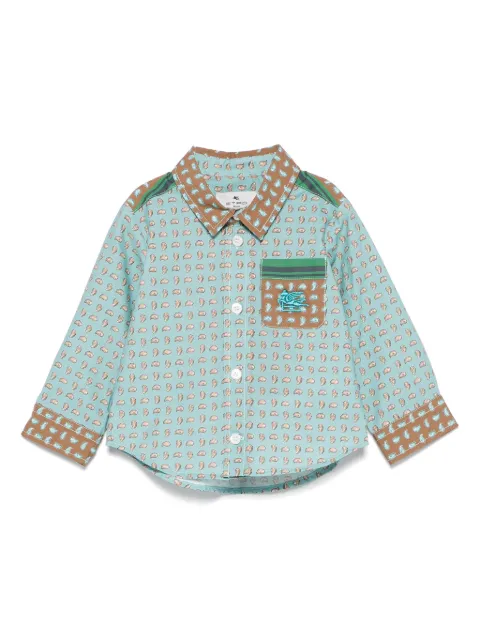 ETRO KIDS Shirt met paisley-print
