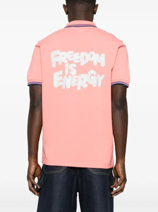 Comme Des Garçons Shirt Camisa Polo x Fred Perry Com Logo | Rosa