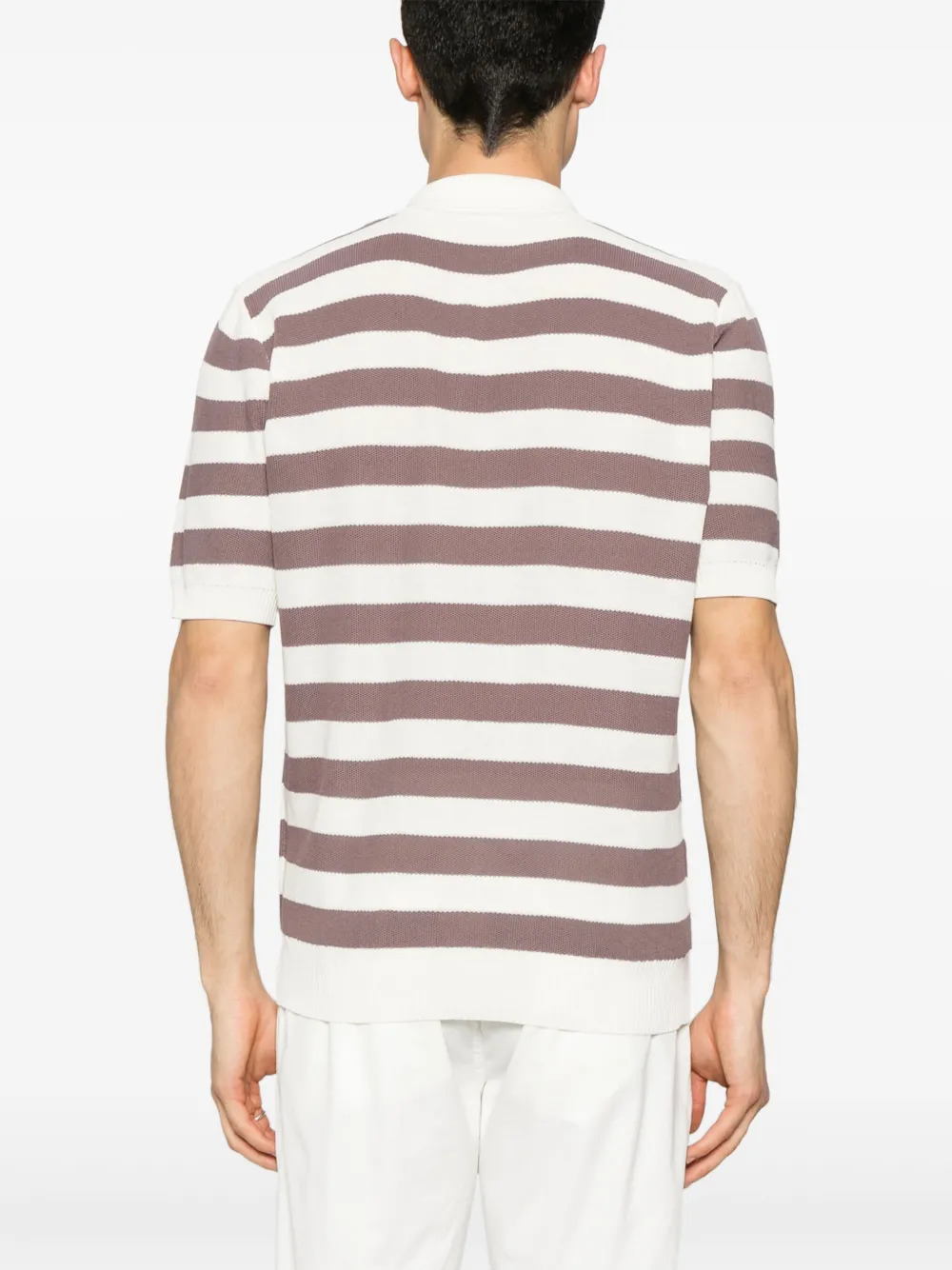 Eleventy Gestreepte top Beige
