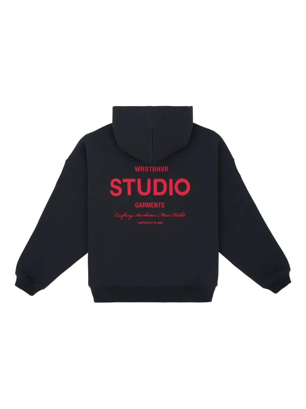 Shop Wrstbhvr Logo-print Hoodie In Black