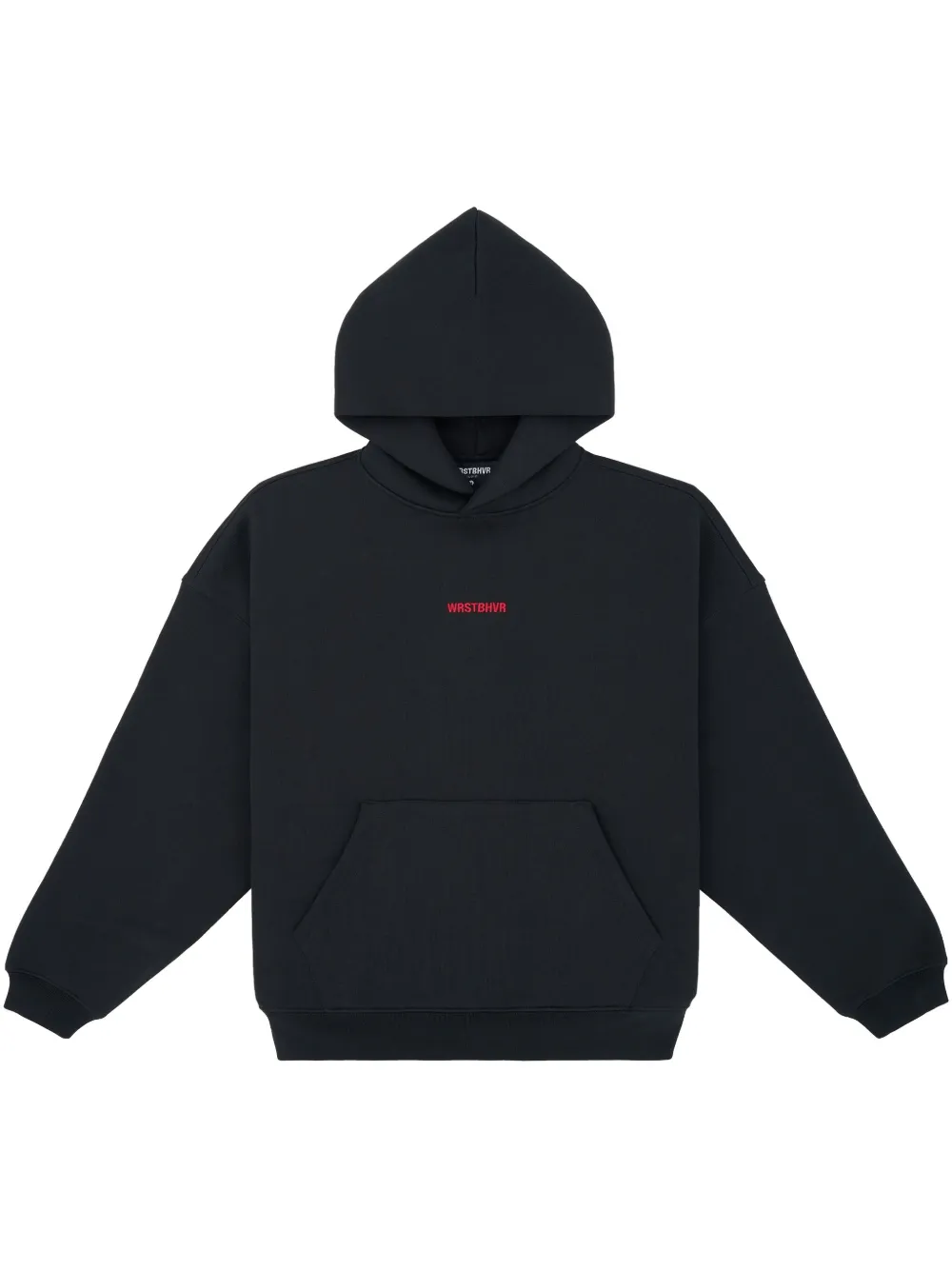 Shop Wrstbhvr Logo-print Hoodie In Black