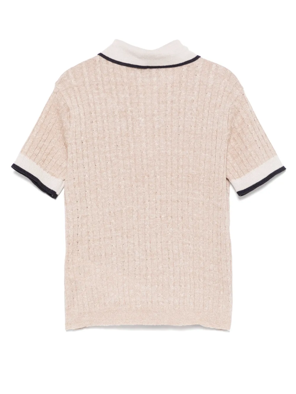 Fay Kids Gebreid poloshirt Bruin