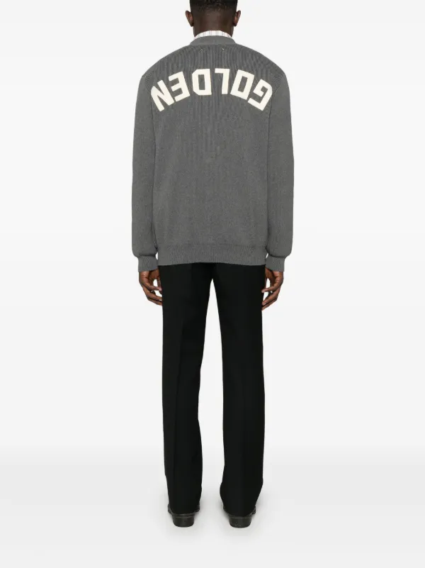 Golden Goose logo-appliqué Cardigan | Grey | FARFETCH GE