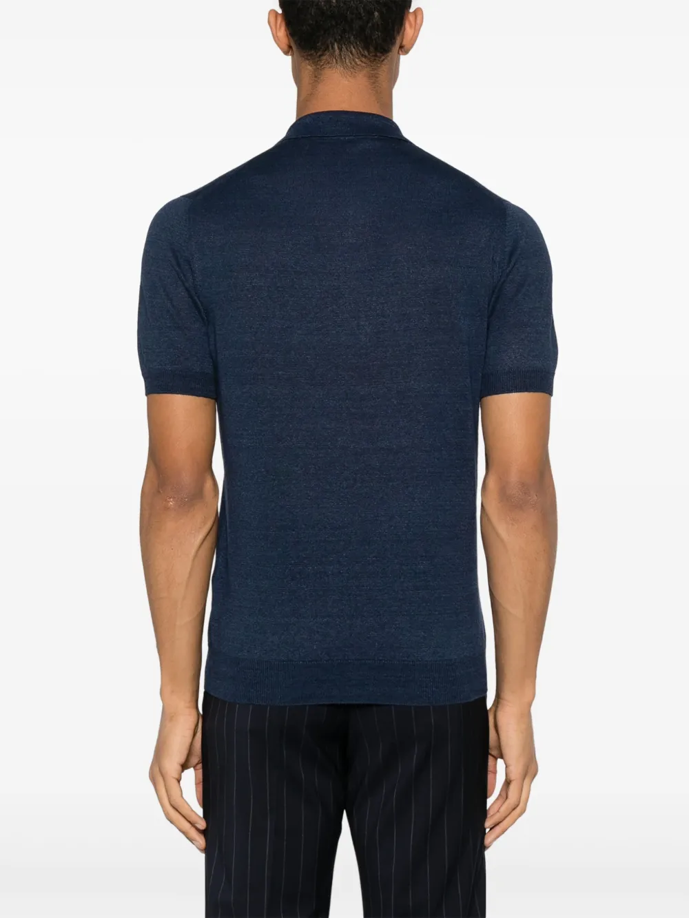Tagliatore Keith T-shirt Blauw
