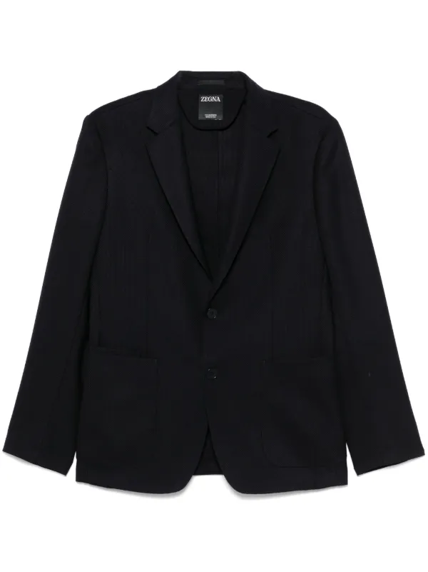 Zegna ウール ジャケット | ブラック | FARFETCH JP