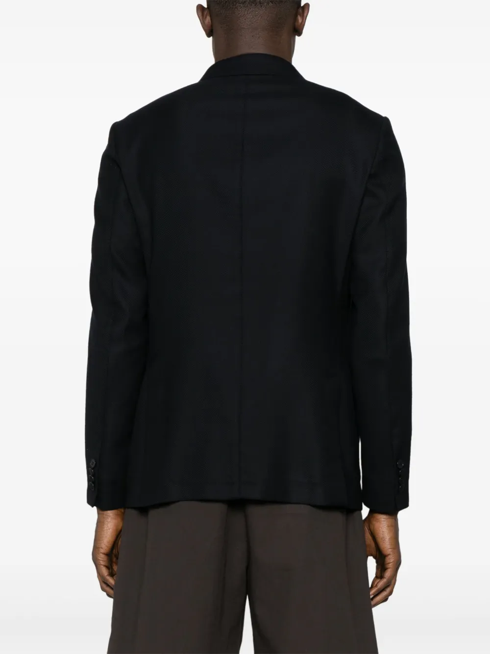 Zegna Wollen blazer Zwart