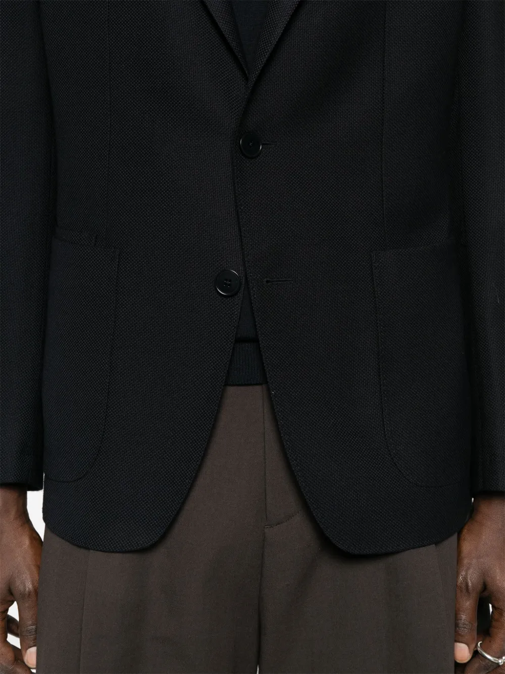 Zegna Wollen blazer Zwart