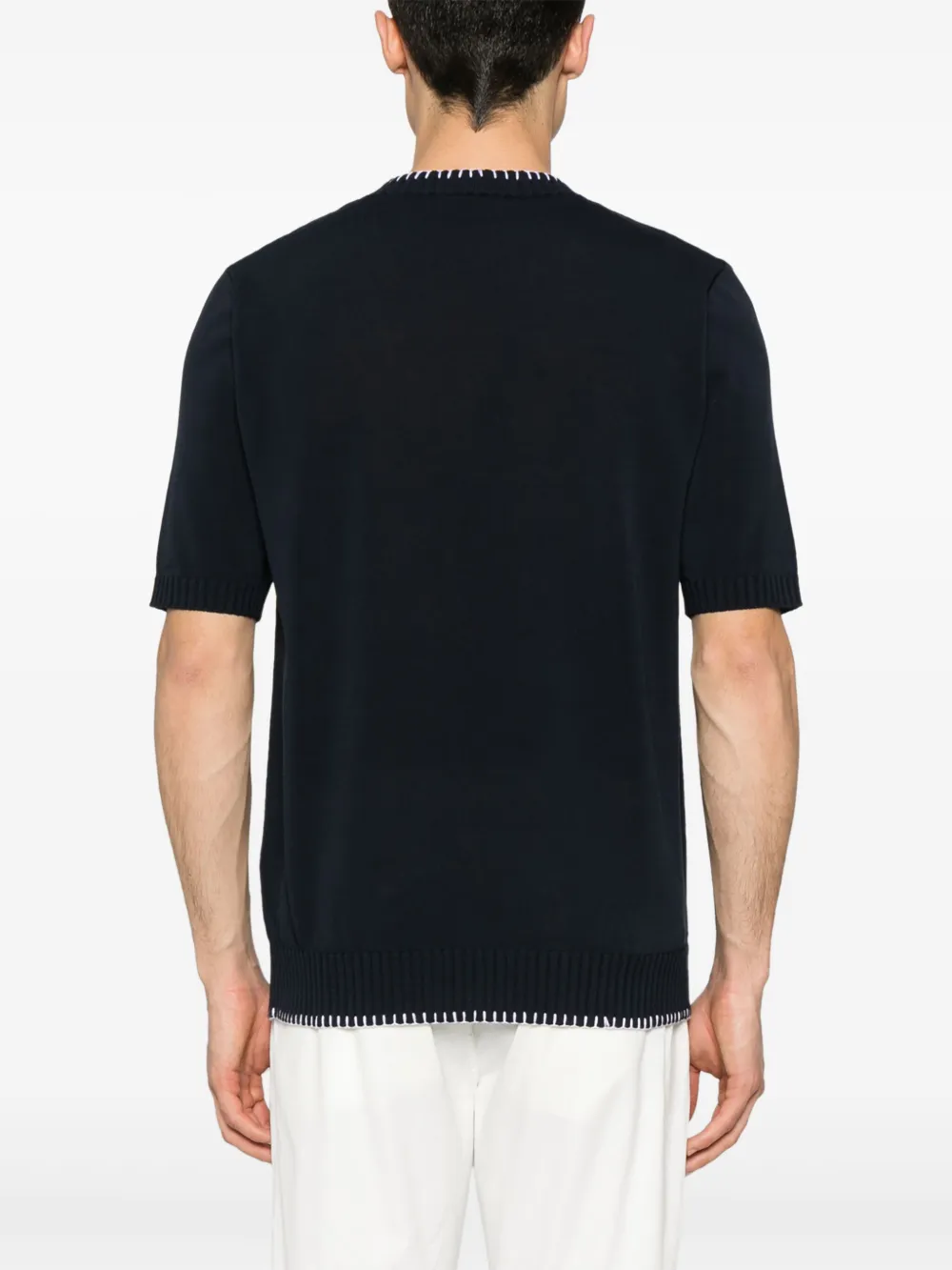 Eleventy T-shirt met ronde hals Blauw