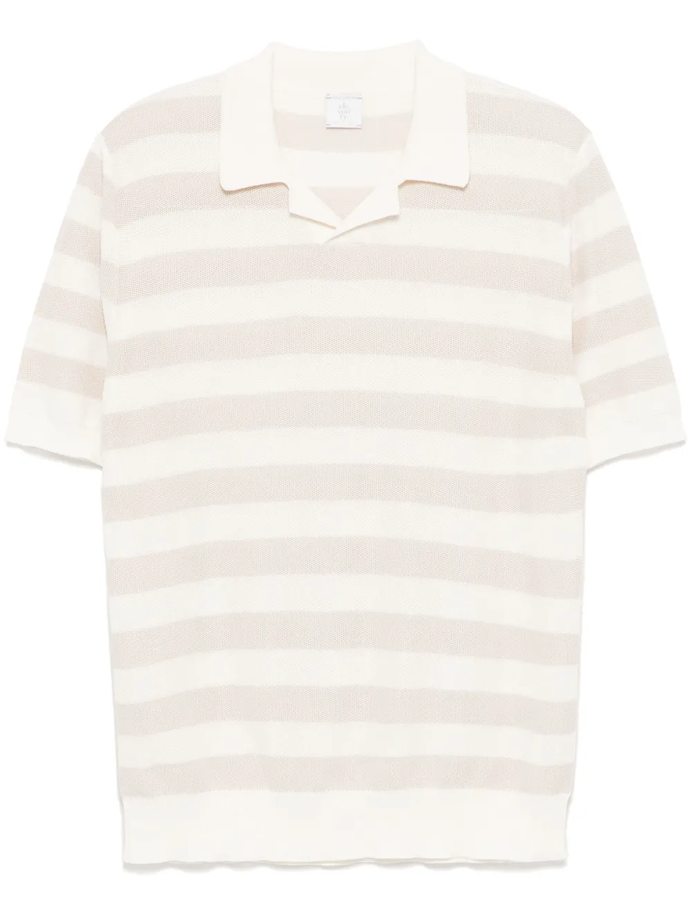 Eleventy playera tipo polo con rayas estampadas | neutro | Image 1