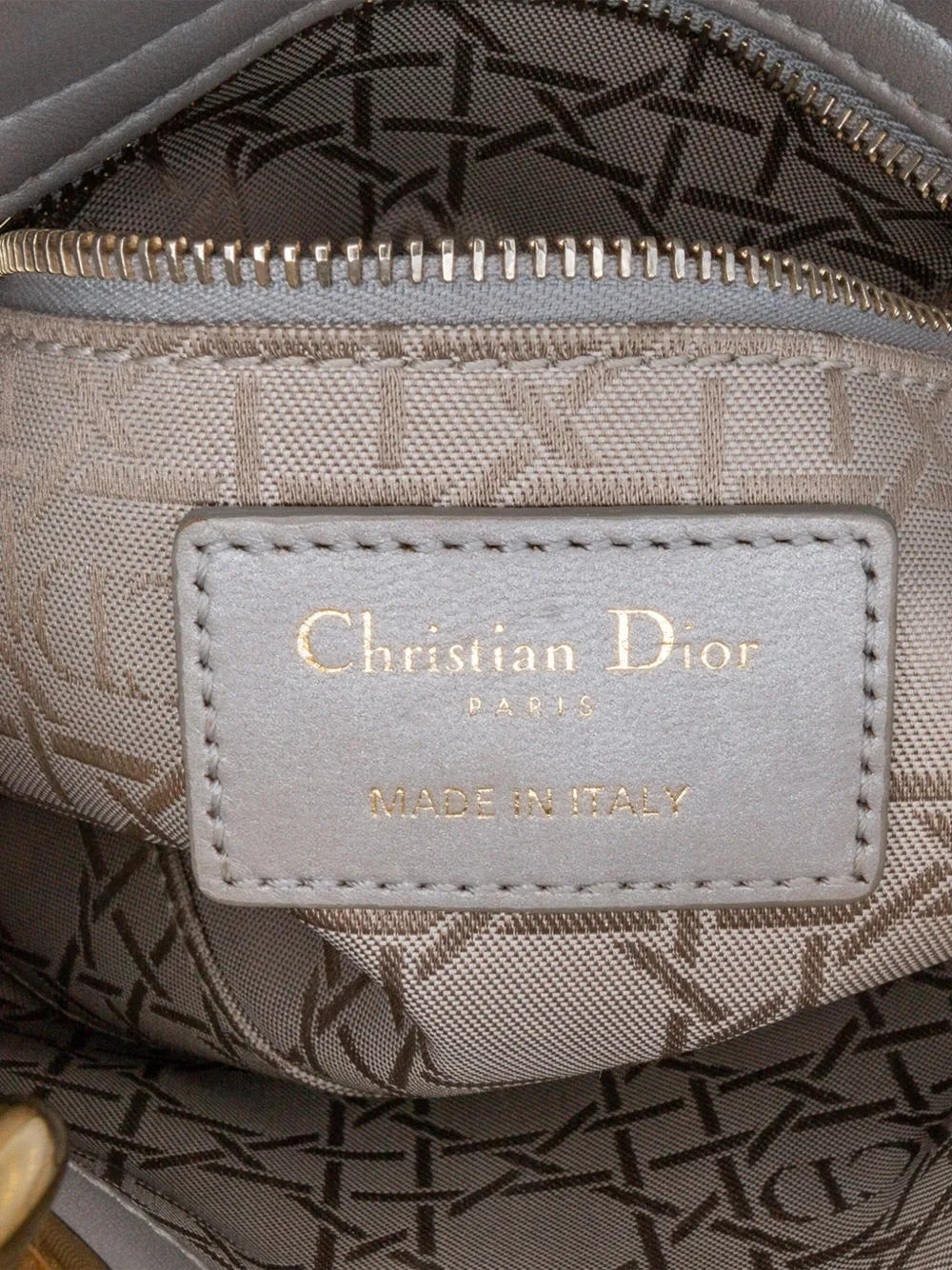 Christian Dior Pre-Owned 2019 ミニ メタリックラムスキン カナージュ