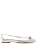 Casadei leather ballet flats - Silver