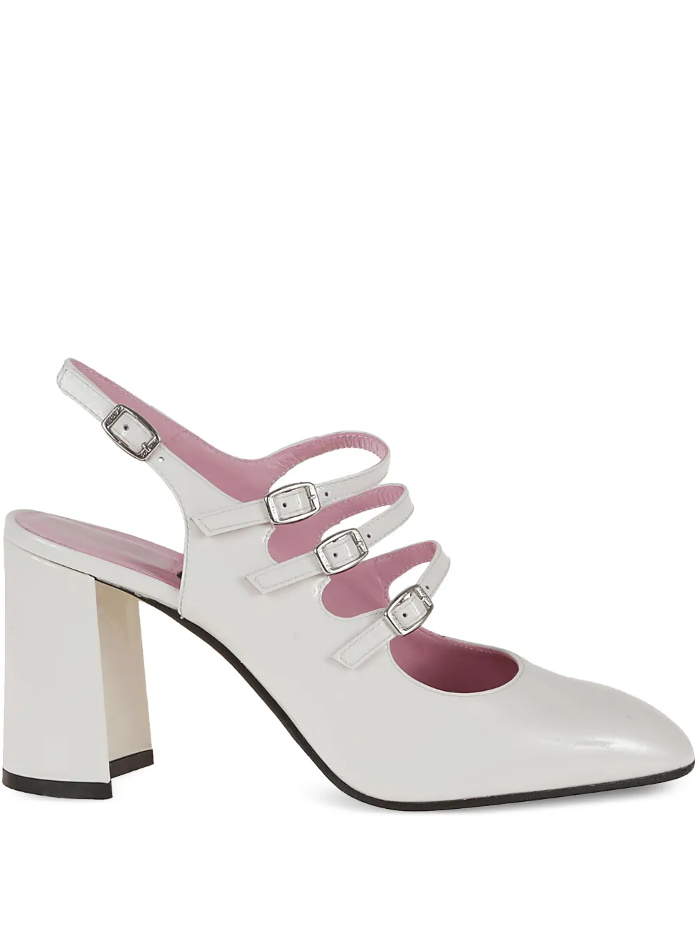 Carel Paris 85mm Promise pumps White